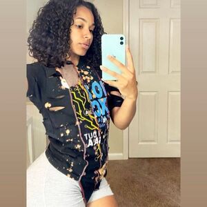 Rebirth Studios Patchwork Women’s Top